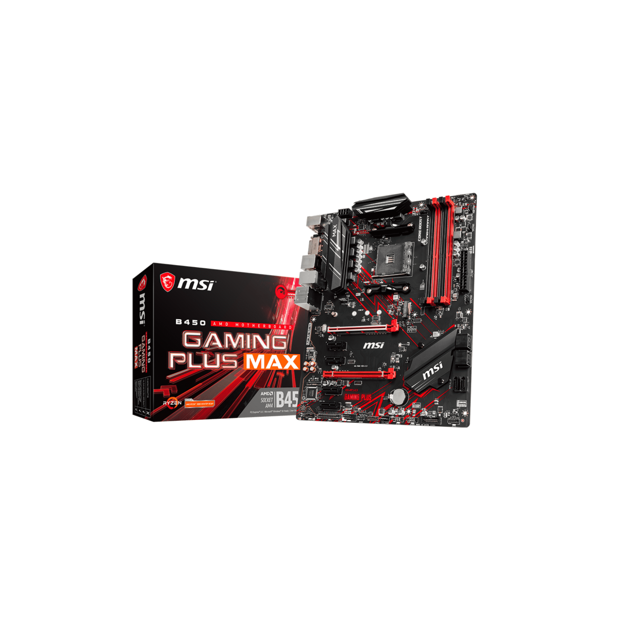 MSI B450 Gaming Plus Max AM4 ATX Motherboard MSI B450 Gaming Plus Max AM4 ATX Motherboard